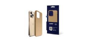 3mk ochranný kryt HARDY Silicone MagCase pro Apple iPhone 14 Pro Max, Gold
