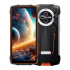Rugged Smartphone Blackview BV8200 4G G100 12GB 256GB 8800-45W A14, Watch Display, Flashlight, Black w Orange [No Charge