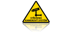 Veria Výstražná samolepka - Střeženo kamerový systém