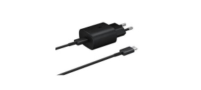 Samsung síťová nabíječka EP-TA800EBE + kabel EP-DG980BBE USB-C, 25W, černá, (bulk)