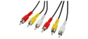 PremiumCord Kabel 3x CINCH-3x CINCH M/M 2m