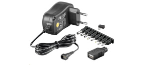 Goobay Univerzální napájecí adaptér 230V/3-12V stejnosměrný 1500mA