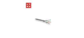 LYNX SFTP kabel, Cat6a, LSZH, celoměděný, vnitřní, šedý, cívka 500m