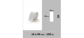 Niimbot štítky RP 14x40mm 155ks Bílé pro D11, D11-M, D110, D110-H