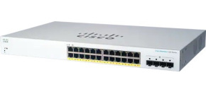 Cisco switch CBS220-24P-4G (24xGbE,4xSFP,24xPoE+,195W)