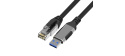 PremiumCord Ethernetový kabel USB3.2 na LAN RJ45 10/100/1000, 2m