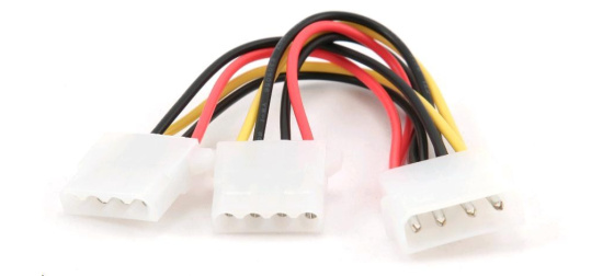 GEMBIRD Kabel napájecí interní 1x 5,25" - 2x 5,25" (molex rozdvojka)