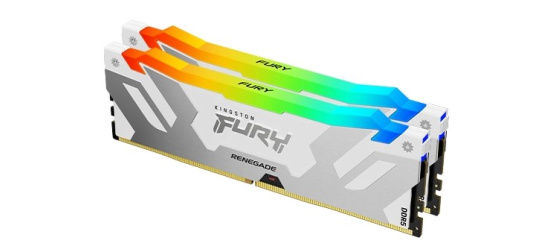 KINGSTON DIMM DDR5 32GB (Kit of 2) 6400MT/s CL32 FURY Renegade Bílá RGB XMP
