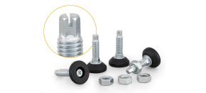 TRITON Sada nivelačních nožiček pro stojanové rozvaděče, nastavitelné