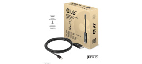Club3D kabel miniDP 1.4 na HDMI, 4K120Hz nebo 8K60Hz HDR10+, M/M, 1.8m