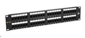Solarix Patch panel 48 x RJ45 CAT5E UTP 150 MHz černý 2U SX48-5E-UTP-BK