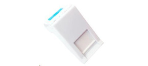 Solarix Modul French style 22,5 x 45mm pro 1 keystone úhlový bílý SXF-M-1-22,5-WH-U