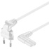 PremiumCord KPSPM2-90W – napájecí kabel 230V, 2m, úhlový 90°, bílý