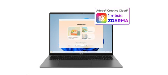 ASUS NTB Vivobook S16 (S3607CA-RP005W), Ultra 7 255H, 16" 1920 x 1200, 16GB, 1TB SSD, Intel, W11 Home, Matte Gray