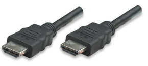 MANHATTAN kabel HDMI s Ethernetem, HEC, ARC, 3D, 4K, stíněný, 2m, Black MANHATTAN kabel HDMI s Ethernetem, HEC, ARC, 3D, 4K, stíněný, 2m, Black