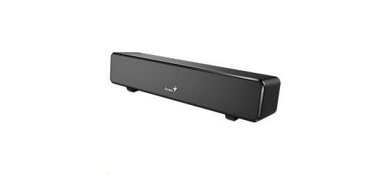 GENIUS repro USB SoundBar 100/ drátový/ 6W/ USB/ 3,5" jack/ černý