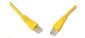 Solarix Patch kabel CAT5E UTP PVC 1m žlutý snag-proof C5E-114YE-1MB