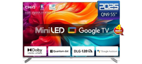 CHiQ M55QA9 TV 55", UHD MiniLED  Google TV DLG 120 Hz