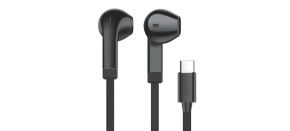 WG - Sluchátka s konektorem Type-C, Vortex Vibe, drátové, black