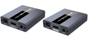 PREMIUMCORD HDMI extender na 120m přes jeden kabel Cat5/6, bez zpoždění