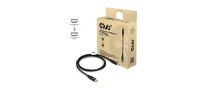 Club3D Kabel MiniDisplayPort 2.1 Certifikovaný, 10K60Hz, DSC1.2, UHBR10, 1m Club3D Kabel MiniDisplayPort 2.1 Certifikovaný, 10K60Hz, DSC1.2, UHBR10, 1m