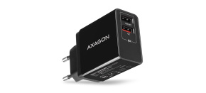 AXAGON ACU-QS24, QC & SMART nabíjačka do siete 24W, 2x port USB-A, QC3.0/AFC/FCP + 5V/1,2A