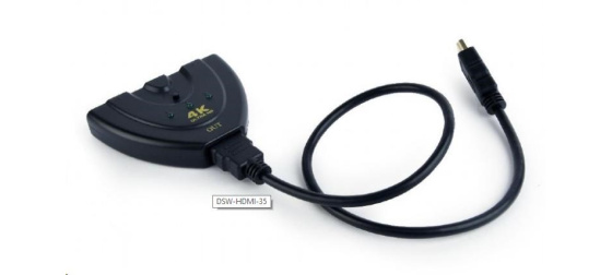 GEMBIRD Datový přepínač HDMI switch, 3 cesty