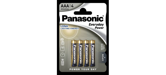 Panasonic Alkalická baterie LR03EPS/4BP Everyday Power (Blistr 4 ks)