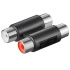 PREMIUMCORD Redukce 2x cinch / RCA Female/Female