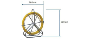 Protahovací pero sklolaminátové ve stojanu, délka 100m, průměr 6mm Protahovací pero sklolaminátové ve stojanu, délka 100m, průměr 6mm