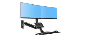 Držák na 2 monitory a klávesnici Fiber Mounts MC27-2AB