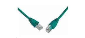 Solarix Patch kabel CAT5E SFTP PVC 3m zelený snag-proof C5E-315GR-3MB