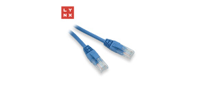 LYNX UTP patch kabel Cat5e, PVC, CCA, 20m, modrý