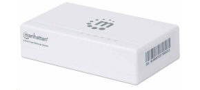 Manhattan Ethernet přepínač, Ethernet switch, Desktop Size, Plastic, IEEE 802.3az, bílá Manhattan Ethernet přepínač, Ethernet switch, Desktop Size, Plastic, IEEE 802.3az, bílá