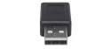 Manhattan USB adaptér, USB-C 2.0 Female na USB-A Male, černá