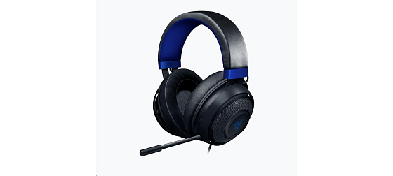 RAZER sluchátka Kraken pro konzole, modro-černé, 3.5 mm jack, herní