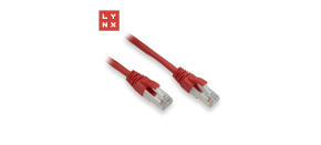 LYNX FTP patch kabel Cat5e PVC, CCA, 1m, červený (balení obsahuje 10ks) LYNX FTP patch kabel Cat5e PVC, CCA, 1m, červený (balení obsahuje 10ks)