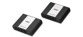 ATEN USB 2.0 prodlužka s 4portovým hubem do 100m po LAN IP
