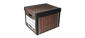 Archivační kontejner Fellowes Bankers Box Woodgrain hnědá (2ks) Archivační kontejner Fellowes Bankers Box Woodgrain hnědá (2ks)