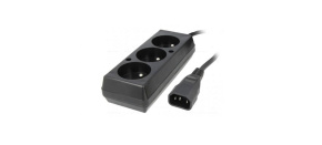 Prodlužovací přívod 3x230V pro UPS (IEC320-C14), 30cm