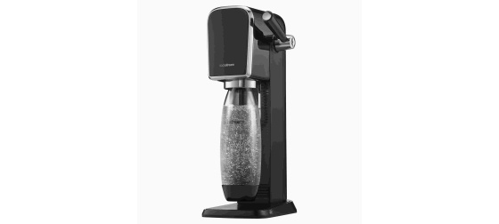 SodaStream ART Black – výrobník sody, mechanický, 1l lahev, CO₂ bombička, černý