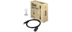 Club3D Prodlužovací kabel Mini DisplayPort 1.4 na DisplayPort 8K 60Hz DSC 1.2 HBR3 HDR Bidirectional (F/M), 1m