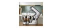 Kenwood Titanium Chef Baker kuchyňský robot, zabudovaná váha, časovač, stříbrná