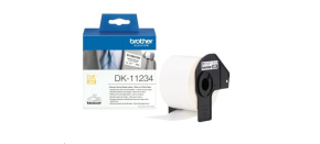 BROTHER DK-11234 -Originální samolepicí štítek na oděv - černý tisk na bílém podkladu, 60 mm x 86 mm BROTHER DK-11234 -Originální samolepicí štítek na oděv - černý tisk na bílém podkladu, 60 mm x 86 mm