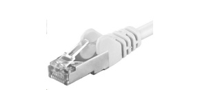 PREMIUMCORD Patch kabel CAT6a S-FTP, RJ45-RJ45, AWG 26/7 2m bílá