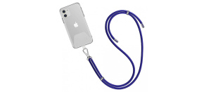 WG - Crossbody lace strap / transparent / blue