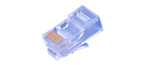Konektor UTP RJ45 (8p8c), Cat5E, 50µm, licna(lanko) - 100 ks Konektor UTP RJ45 (8p8c), Cat5E, 50µm, licna(lanko) - 100 ks