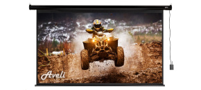 Elektrické projekční plátno AVELI, 265x149 (16:9) 120", černý tubus