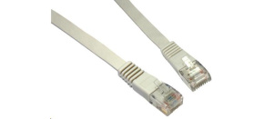 Solarix Patch kabel plochý CAT5E UTP LSOH 10m šedý non-snag-proof C5E-111GY-10MB