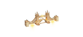 RoboTime dřevěné 3D puzzle most Tower Bridge svítící RoboTime dřevěné 3D puzzle most Tower Bridge svítící